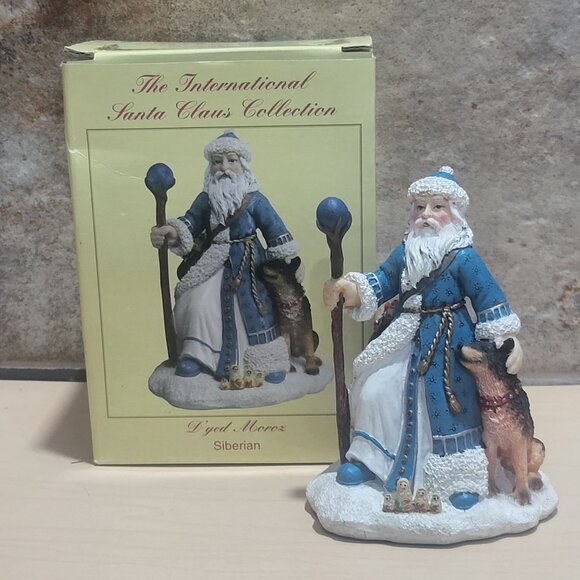 International Santa Claus Collection D'Yed Moroz Siberian Santa Figurine 2005 - Picture 1 of 12